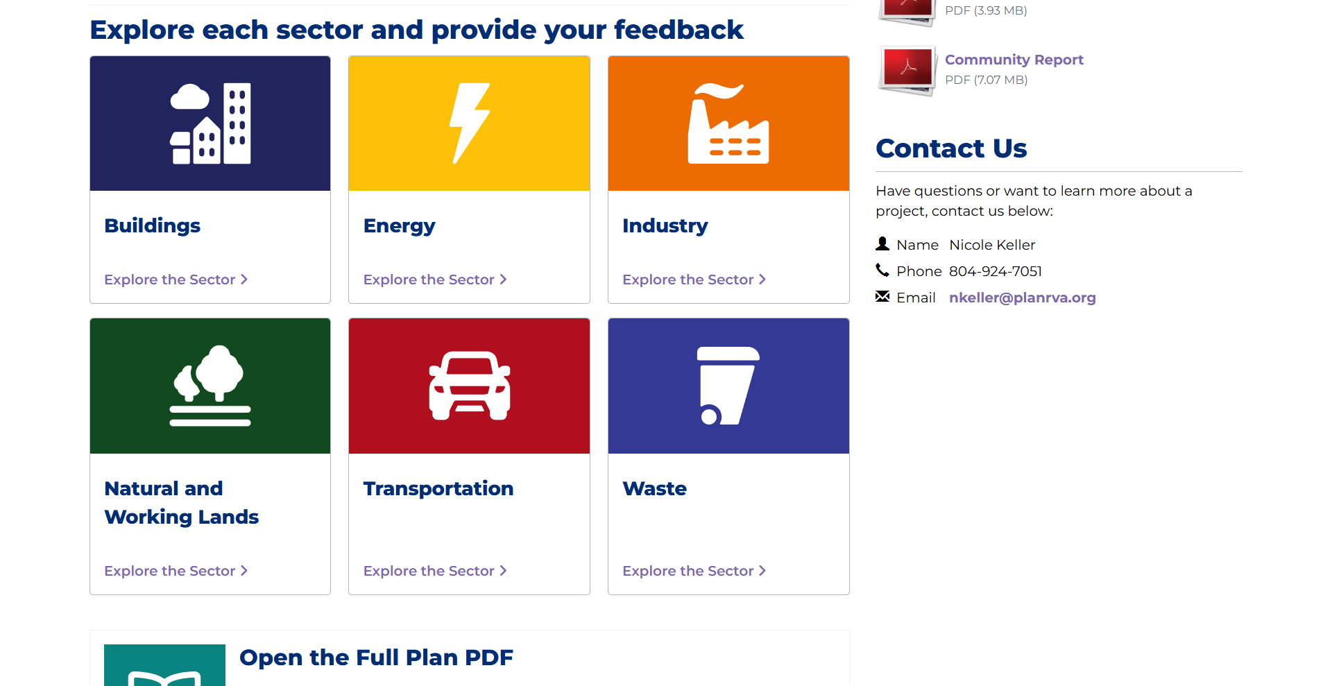 screenshot of sectors